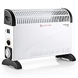 DONYER POWER Elektrischer Konvektor-Heizkörper mit 24-Stunden-Zeitschaltuhr / Raumheizung / Ölfreier Heizkörper