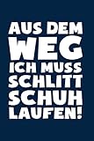Muss Schlittschuhlaufen: Notizbuch / Notizheft für Eislaufen Eisläufer Schlittschuh-läufer-in Eiskunstlauf A5 (6x9in) dotted Punktraster