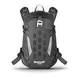 Rhinowalk Motorrad Rucksack mit Helmhalterung Regenschutz Trinkblasen Loch Motorrad Fahrradrucksack Sportrucksack Laptop Backpack für Wandern Klettern, Fahrradfahren, Laufsport, Camping