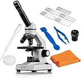 Bresser Mikroskop Biolux DLX 20x-1280x, Einsteiger-Mikroskop mit Barlow-Zoom-System, inklusive viel Zubehör & fünf Präparaten zum sofort starten