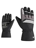 Ziener Herren GEVIN-Z Ski-Handschuhe/Wintersport | Wind-, wasserabweisend, Black.White, 10,5