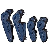 Scoyco 4 Stück Knieprotektoren Motorrad Knieschoner 2 in 1 Ellenbogen Guard Pad Protektor MTB Knie Protektoren Erwachsene Rüstungsschutz Schienbeinschoner für Motocross Racing Radfahren