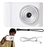 Digitalkamera für Anfänger - 4400W UHD 4K Autofokus, tragbarer 8 -facher Zoom | Autofokus-Anti-Shake-Kompaktkamera für Erwachsene und Kinder, eine benutzerfreundliche Digitalkamera und Keine Speicher
