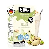 INSTICK Zuckerfreies Instant-Getränk für Milchprodukte (Pistazie) - 1 Packung für 12 x 0,5 L - Ideal für Milch, Joghurt, Skyr, Quark- Vegan & Kalorienarm