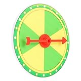 Kisangel 1 Satz -Plattenspieler Spinnrad lustig Spielrad Partybevorzugungen für klein drehteller Rad Glücksspiel Partyspielpreis Preisrad trocken abwischbar Plastik Grün