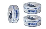 3 x PE Putzband Blue Dolphin 48mm x 33m (Gesamt 99m) | Putzerband Abklebeband UV beständig für Innen und Außen | PE Band für Stuckateur und Maler Arbeiten für raue Untergründe | Stukkateur Gipser