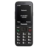 Panasonic KX-TU250EXB 4G Essentials Mobiltelefon, SOS-Notruftaste, Freisprechfunktion, großes Display, Schwarz