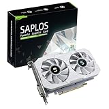 SAPLOS Radeon RX 580 Grafikkarte, 8G GDDR5, 256-bit, HDMI, DVI, DisplayPort, PCI Express x16, benötigen 6 PIN zusätzliche Stromversorgung, Weiß