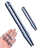 2 Stück Mini-Titanpinzetten, tragbare Titanpinzetten, Reise-EDC-Pinzetten, Legierungspinzetten, Survival-Pick-Up-Pinzetten, tragbare kleine Pinzetten, EDC-Werkzeuge und Gadgets