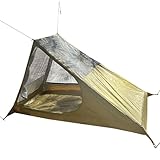 Camping poleless Zelt, tragbares Rucksack -Schutz, leichtes 1 -Personen -Zelt, einfaches Tragen, optimales Belüftungsdesign, 82.68x35.43x47.24in, für Wandern, Reisen, Heckklappen
