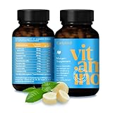 Vitamino Earlybird - Grüntee-Extrakt-Kapseln mit Vitamin-B-Komplex, Rosenwurz, Ginseng & Pflanzenextr., vegan, glutenfrei, laktosefrei - 120 Kapseln