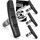 LOEVELOSI V-Brake Bremsbeläge Fahrrad 2 Paar Bremsklötze Fahrrad Bremsbacken 70 mm für V-Bremse Fahrradbremsen 4 Stück Fahrrad-Bremsbeläge Bremsschuh Set Vorne & Hinten Fahrradbremsbacken Bremsgummi
