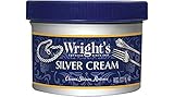 Wright's Silberreiniger und Poliercreme, 237 ml, Ammoniakfrei, reinigt sanft und entfernt Anlaufen, ohne zu zerkratzen