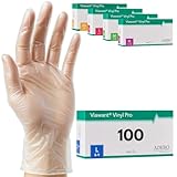 Vinylhandschuhe 100 Stück | L | Einweghandschuhe Vinyl Handschuhe Sehr tastsensibel – Stabil, Puderfrei & Latexfrei – Reißfeste Gummihandschuhe | Gr. XS, S, M, L, XL