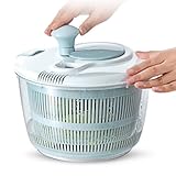 Generisch Salatschleuder | Waschschleuder - 5L Küchenhelfer mit Handkurbel für Zubereitung von Speisen