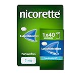 NICORETTE Lutschtabletten mit 2 mg Nikotin – freshmint Geschmack – diskret mit dem Rauchen aufhören – für Raucher von bis zu 20 Zigaretten/Tag – 40 St.