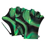 EXHUMKY 1 Paar Schwimmflossen Beständig Wasser- Schwimmhandschuhe Frauen Handschuhe Männer Schwimmausrüstung Fitness Handschuhe Schwimmerzubehör Tauchhandschuhe Kieselgel