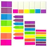 680 Stück Haftnotizen Klebezettel Set Seitenmarker Selbstklebend Notiz-Lesezeichen 5 Sätze Seitenmarkierungs-Index-Etiketten Index Tabs