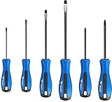 BRILLIANT TOOLS BT031000 Schraubendreher-Satz, 6-tlg, Schlitz, PH Phillips [Powered by KS TOOLS]