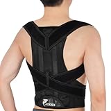 Jokisa Rücken Geradehalter - Haltungskorrektur Rücken für Damen und Herren, Verstellbarer Posture Corrector für Linderung von Rücken und Nackenschmerzen (M)