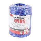 weidezaun elektro seil 200 m Elektrozaunsystem Polywire-Zäune Poly-Draht-Material for Elektrozaun-Seildraht(Blue)