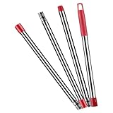 Anneome 1 Satz Mopp-ersatzgriff Blitz-power-mop Auto Mopp-teleskopstiel Power-mopp Griff Des Nassmopphalters Mopps Rotierender Wischmopp Bodenwischerstiel Wischteile Rostfreier Stahl