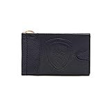 Blauer Geldbörse F3CIP01/MUS Kreditkartenetui Leder Schwarz Unisex, Schwarz