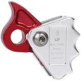 Chewtoyo Seilgreifer aus Aluminiumlegierung, 15 Kn, Aufsteiger, Fallsicherung für 12–14 mm Seile, Klettersicherung, Sicherheitsclip für Baumarbeit und Rettung