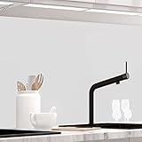 StickerProfis Küchenrückwand selbstklebend matt - Pure White - 1.8mm, Versteift, jeder Untergrund ist möglich, PET Material, Premium 60 x 80cm