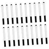 WEKADRIN 20 Stück Löschbarer Whiteboard-marker Schwarze, Trocken Abwischbare Marker Trocken Abwischbare Marker Für Löschbare Markierungen Kreidetafel-markerstifte Black Plastik