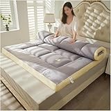 Japanische Futon-Matratze, dicke Matte, faltbare Rollmatratze für Jungen und Mädchen, 4,90 x 200 cm, perfekt für Schlafsäle und Gästeübernachtungen