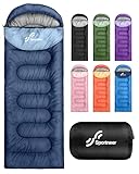 Schlafsack Outdoor - Sportneer Schlafsack Erwachsene und Kinder - Schlafsack Winter, Schlafsäcke, Camping Sleeping Bag Deckenschlafsack Leicht Tragbar für Camping Wandern Rucksackreisen