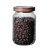 MMRTDJDR Kaffeebohnenbehälter, kleine luftdichte Dosen, Teedosen, Getreide, Aufbewahrungsbox, Kaffeebohnen, Pu'er-Vorratsglas