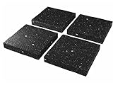 Waschmaschinen Schwingungsdämpfer Pads - 4er Set - 15 mm stark Gummipads Anti Vibrationsdämpfer für Möbel, Schränke, Maschinen, Badezimmer Antirutschunterlage 9x9x1,5cm