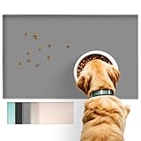 Conlun Hunde Futtermatte Katzen Futtermatte, Rutschfestes Design, 100% wasserdichte Haustierfutter Matte, erhöhter Rand,um EIN Auslaufen von Wasser oder Lebensmitteln zu vermeiden, spülmaschinenfest
