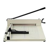 Manueller Papierschneider Hebelschneider Schneidemaschine mit Sicherheitsverriegelungsmechanismus und verstecktem Werkzeugkasten für Papier, Etiketten, Fotos