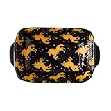 Auflaufform aus Keramik für Ofen, rechteckige Lasagneform mit Griff für Auflaufform und Pasteten