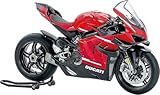 Tamiya 14143 1:12 Ducati Superleggera V4 mit Renn-Kit - originalgetreue Nachbildung, Plastik Bausatz, Basteln, Modellbausatz, Zusammenbauen, unlackiert, Mehrfarbig, Motorrad Bausatz