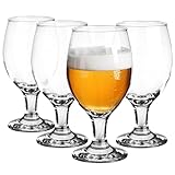 Glasmark Krosno Gläser-Set Für Bier 0,36 Liter Tulpe Bierglas Trinkglas Glas Für Cocktail Cocktailgläser Spülmaschinenfest 4 x 360ML