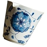 TOPBATHY Blau Weiße Porzellantasse Mit Dem „Justice“ Teetasse Tassen Teebecher Porzellan Kaffeetassen Teekannen Tee Serviertasse Handbemalte Teetasse Haushalts