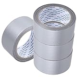 HOMSFOU 4Rollen Hochleistungs Klebeband Wasserdichtes Dickes Einseitig Klebendes Gewebeband Für Teppichreparatur Innen Und Außeneinsatz