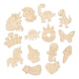 Artibetter 1 Bastelmaterial Taschen leer holzscheiben decoratiuni craciun decoration dekoration eincremehilfe Holzspäne für DIY Holzhandwerk unvollendet DIY -Holzornamente hölzern Beige