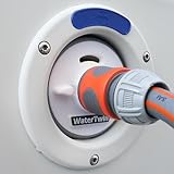 MaJoCompTec® WATERTWIN Tankdeckel mit Wasseranschluss | Wassertankdeckel Befülladapter für Einfüllstutzen | Wohnmobil Wohnwagen Wasser Zubehör (Adapter 3-PIN D:78)