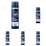 NIVEA MEN HydroCare Rasierschaum (200 ml), Schutz und Pflege für eine sanfte Rasur, hautschonender Rasierschaum für Männer mit Aloe Vera und Panthenol (Packung mit 5)