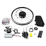 Wiyuer 20 Zoll 350W E-Bike Fahrrad Nabenmotor Umbausatz LCD Meter Elektro Vorderrads Conversion Kit für Elektrofahrrad Wasserdicht