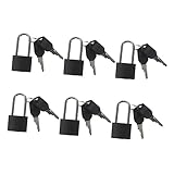 Gatuida 6 Sätze Vorhängeschlösser mit Schlüssel für und Holzkisten Robustes und Kompakte Aufbewahrungsschlösser für Rucksack Tagebuch Fitnessstudio Installieren Verschleißfest mit Holzbox