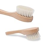 WALDKRAFT Gesichtsbürste Black Forest | schonende Massage- und Reinigungsbürste aus Buchenholz | Ziegenhaar oder Naturborsten | Made in Germany (1 Stück, Ziegenhaar - Buchenholz)