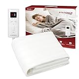 staronce Heizdecke 150x80 cm, Heizunterbett, Wärmeunterbett mit 10 Heizstufen, Abschaltautomatik, Überhitzungsschutz, Maschinenwaschbar für wohlige Wärme Wärmedecke