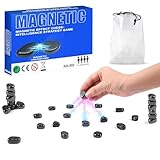 Magnetisches Schachspiel mit 20 magnetische Schachfiguren, Magnet Spiel, Reisen Schach Magnetisch, Magnetisches Schachbrett, Puzzle Checkers Spiel für Camping, Familientreffen, Partyspiele, Reise