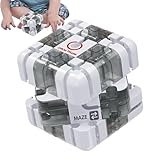 Byzieir Maze Würfel PP 8.5x8.5x8.5cm - 3D Kugellabyrinth Würfel Mit Herausfordernden Pfaden, Fesselndes Geduldspiel Für Erwachsene Und Jugendliche Zur Entspannung Und Geistigen Anregung